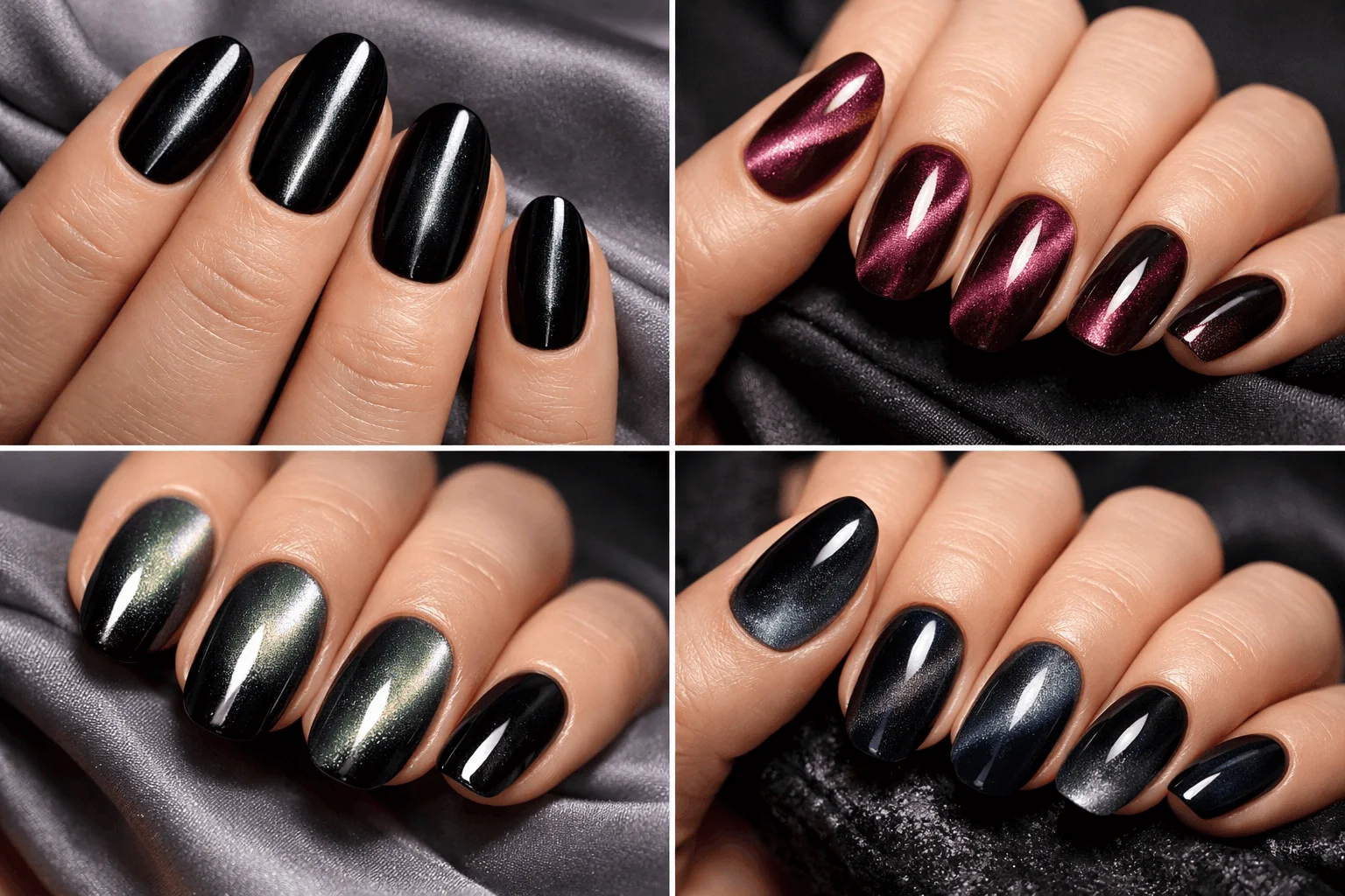 22 Cat Eye Nails That Instantly Elevate Your Manicure 4 Popular cat eye nails designs with magnetic patterns