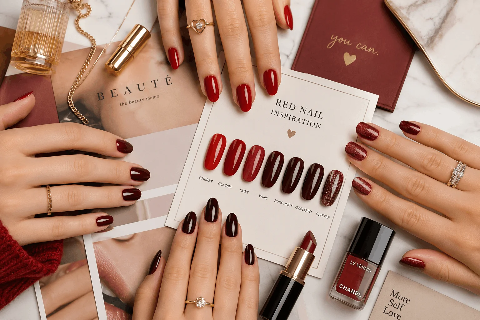 9 Red Nail Ideas That Will Instantly Elevate Your Look 2 Collection of trendy red nail ideas