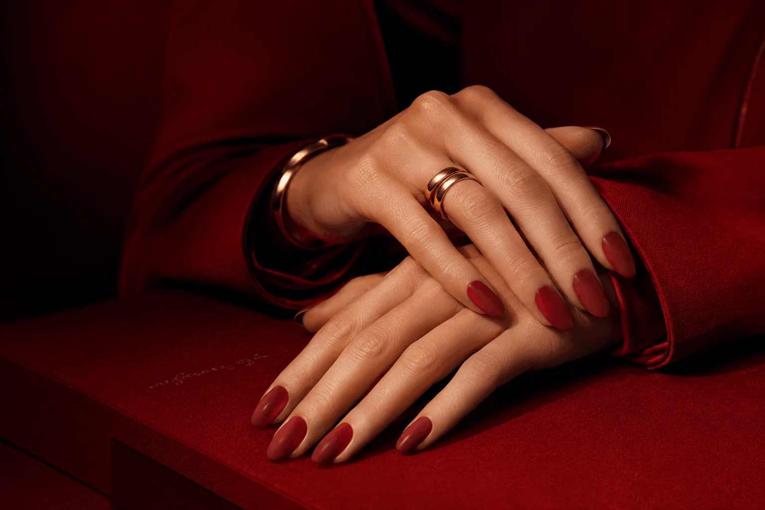 9 Red Nail Ideas That Will Instantly Elevate Your Look 9 Modern matte red nail design