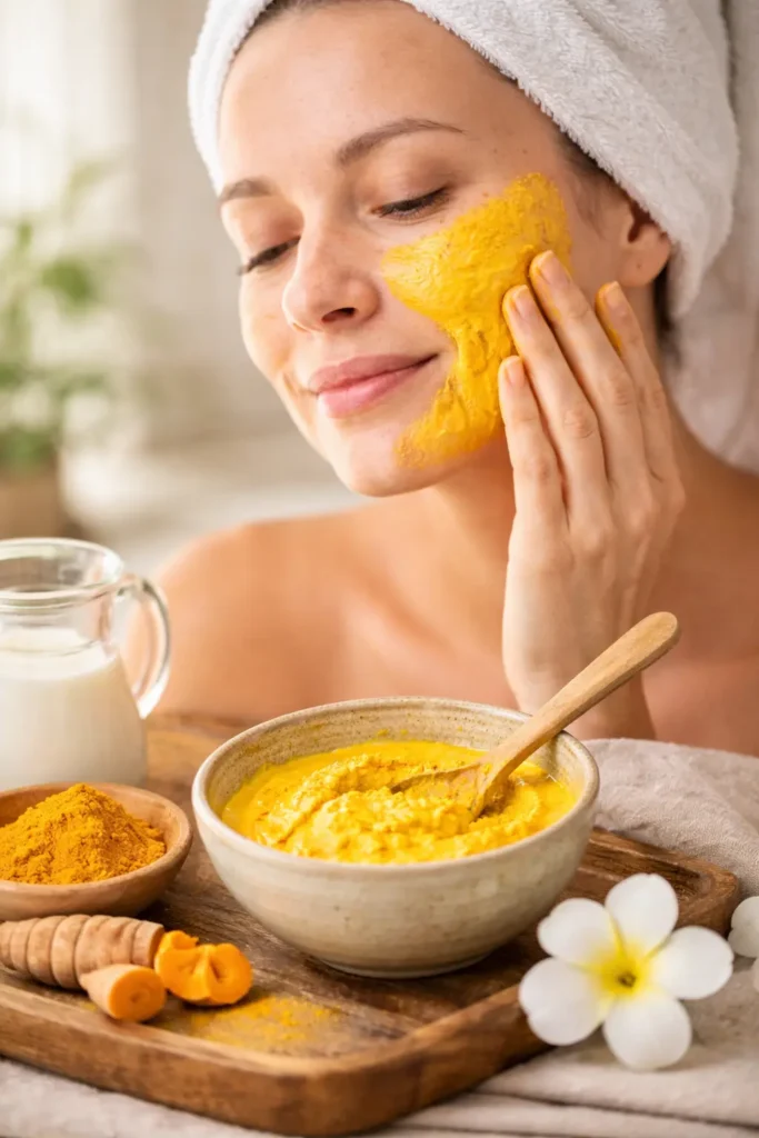 How To Remove Dark Spots On Face – 10 Home Remedies 6 how to remove dark spot on face with Turmeric and Milk