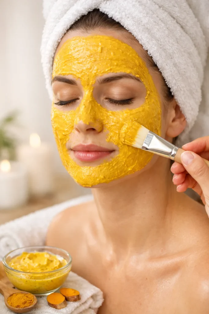 Get Rid of Dark Spots From Home 5 Turmeric and Yogurt Mask