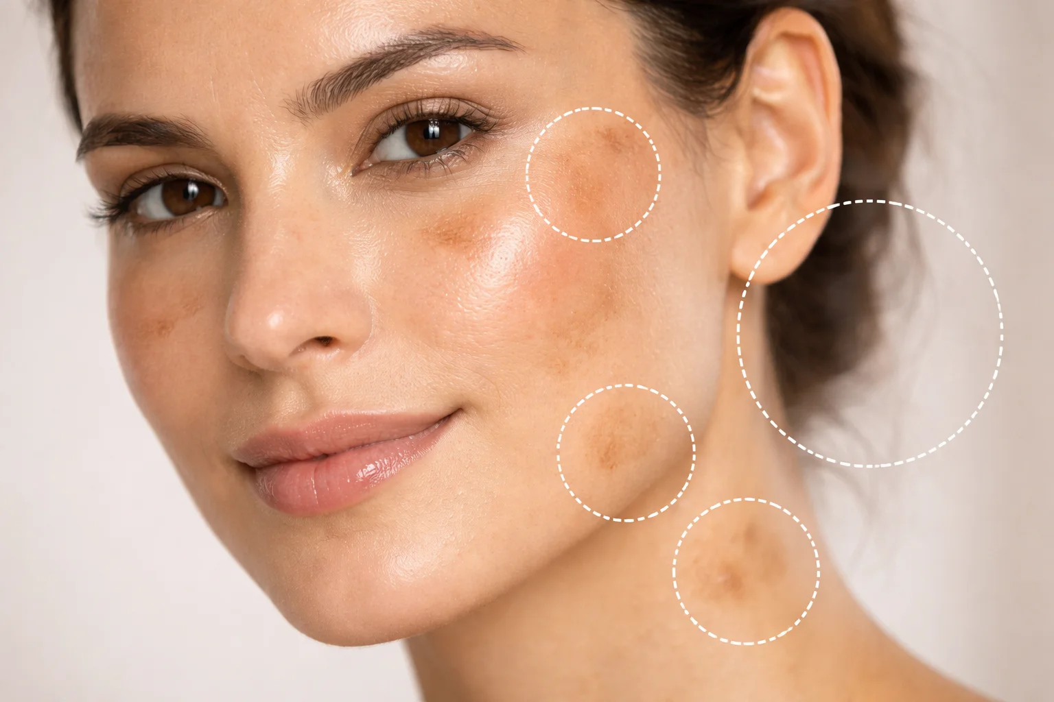 Dark Spot Removal: The Complete Guide to Clear, Even-Toned, Radiant Skin 2 Close-up of facial skin showing dark spots and hyperpigmentation