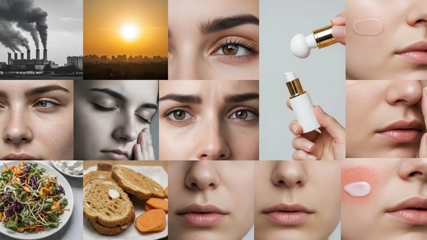 Natural Skin Repair: The Complete Guide to Healing, Strengthening, and Restoring Your Skin Naturally 5 Common causes of skin damage including pollution stress and poor lifestyle