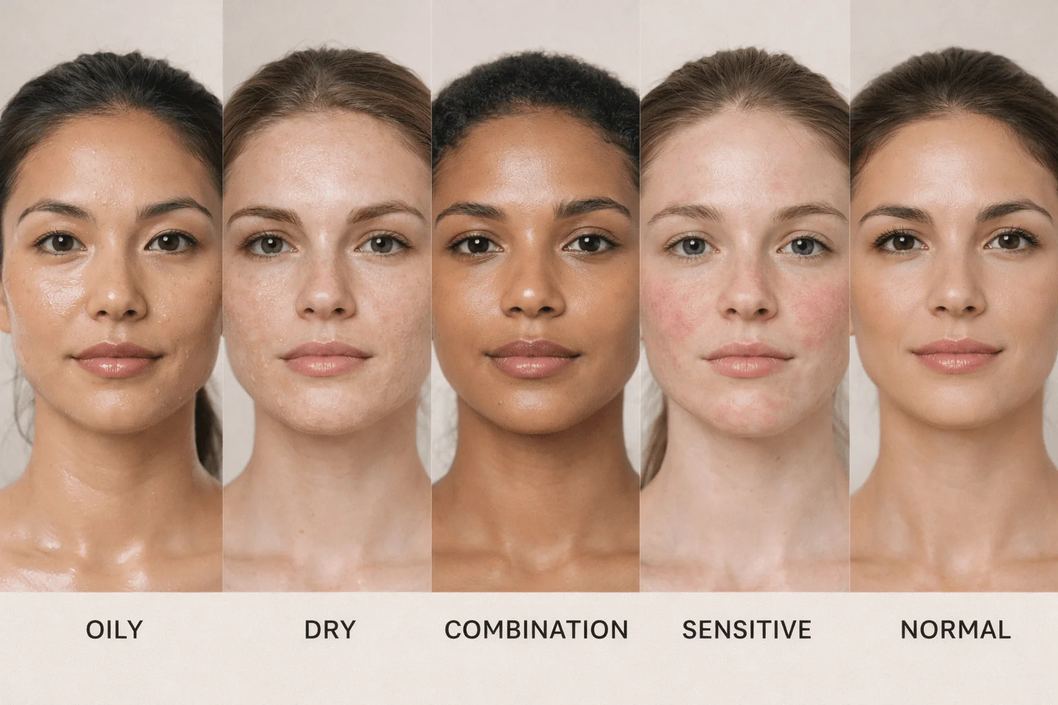 Home Skincare Hacks: The Ultimate Guide to Naturally Healthy, Glowing Skin 3 Different skin types explained before starting home skincare-min