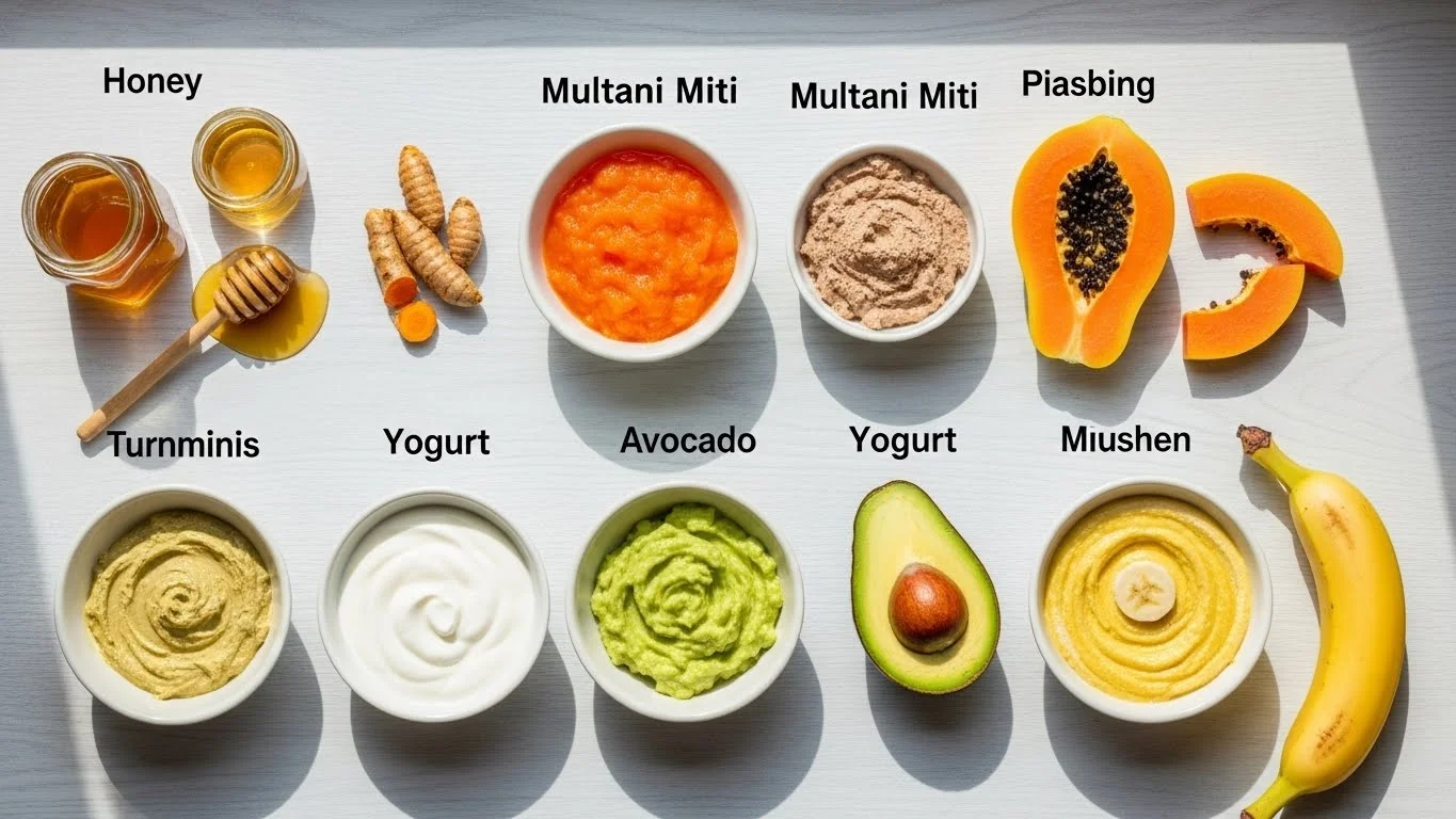 Spotless Skin at Home: The Complete Guide to Naturally Clear, Glowing Skin 9 Face Masks for Different Skin Concerns