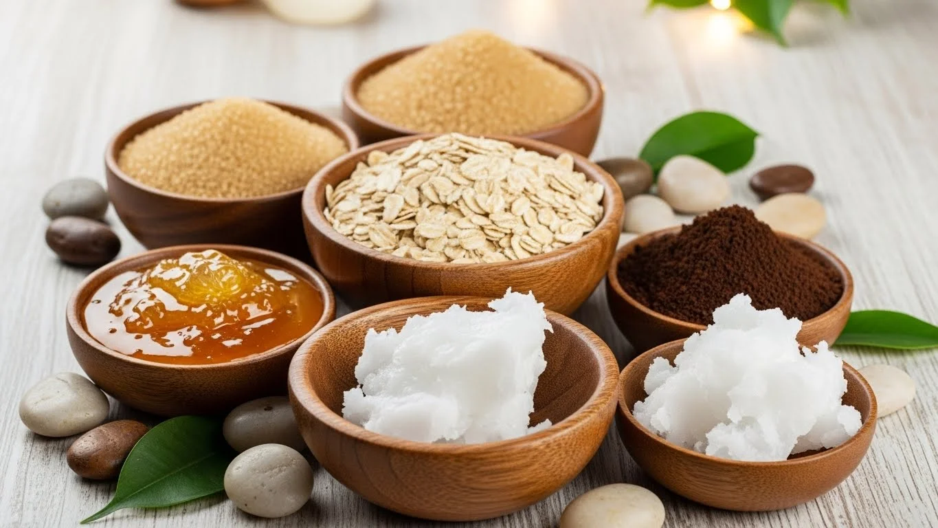 Bright Skin Naturally, Easy Tips, Diet & Skincare Routine for Glow 7 Natural exfoliation ingredients for bright skin naturally