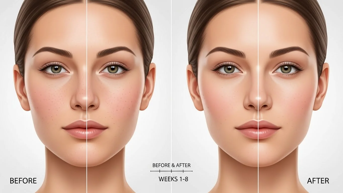 Bright Skin Naturally, Easy Tips, Diet & Skincare Routine for Glow 14 Timeline results of achieving bright skin naturally