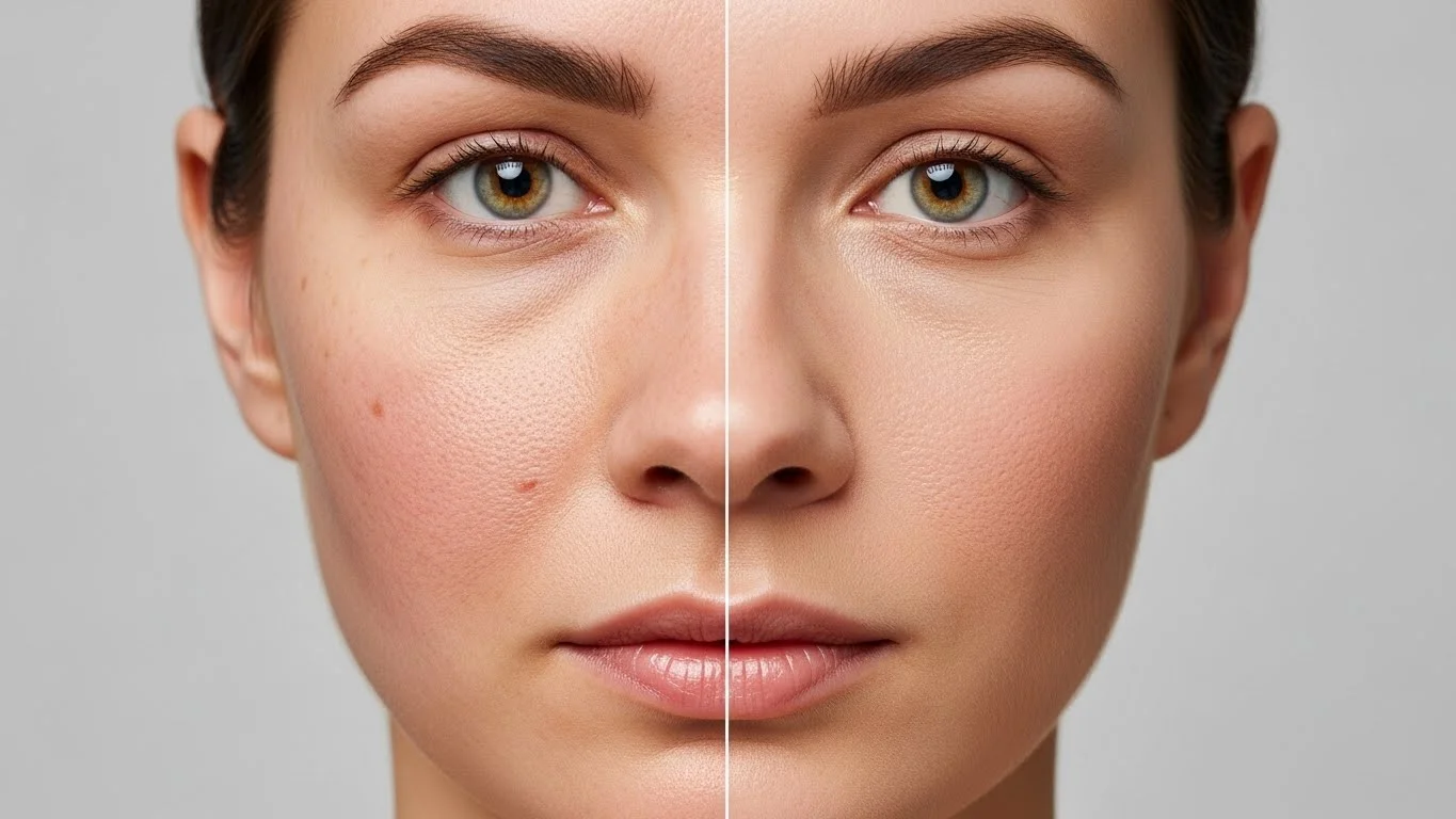 Even Skin Tone: A Complete Guide to Balanced, Healthy & Radiant Skin 2 Uneven skin tone showing dark spots redness and pigmentation