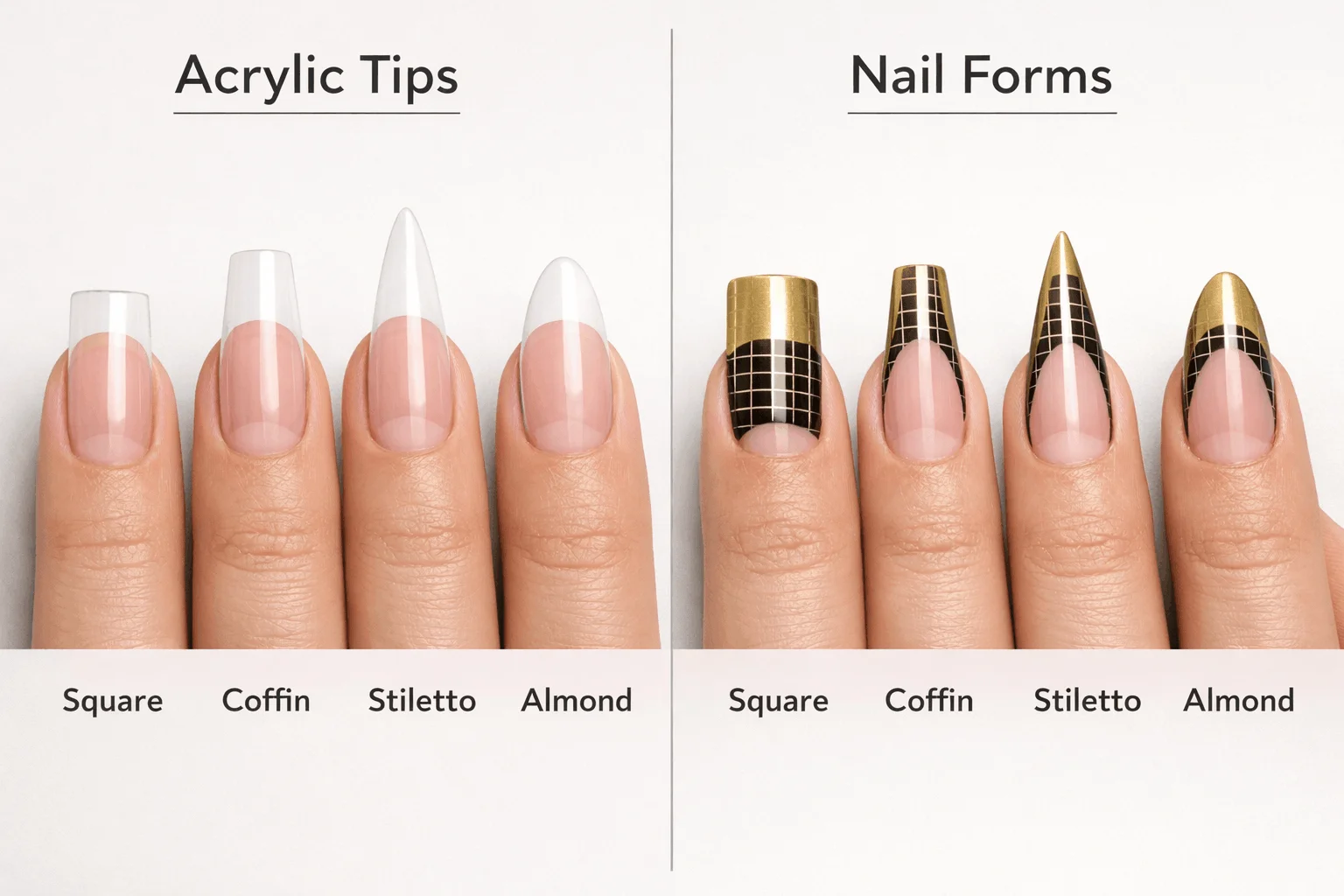 22 Best Acrylic Nail Supplies for Salon-Style Nails 4 Acrylic nail tips and nail forms for nail extensions