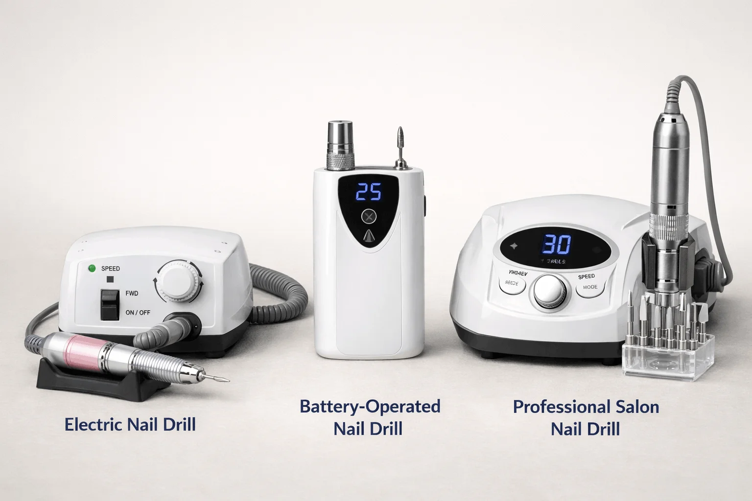 23 Pro Tips on How to Use a Nail Drill Machine 2 Different types of nail drill machines for home and salon use