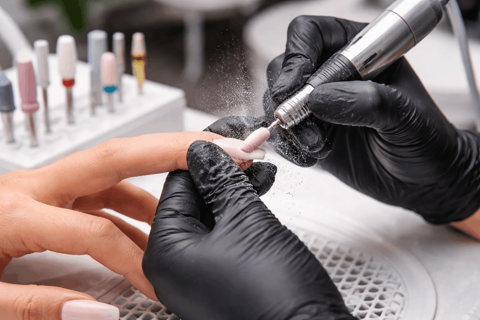 22 Best Acrylic Nail Supplies for Salon-Style Nails 5 Electric nail drill used for shaping acrylic nails