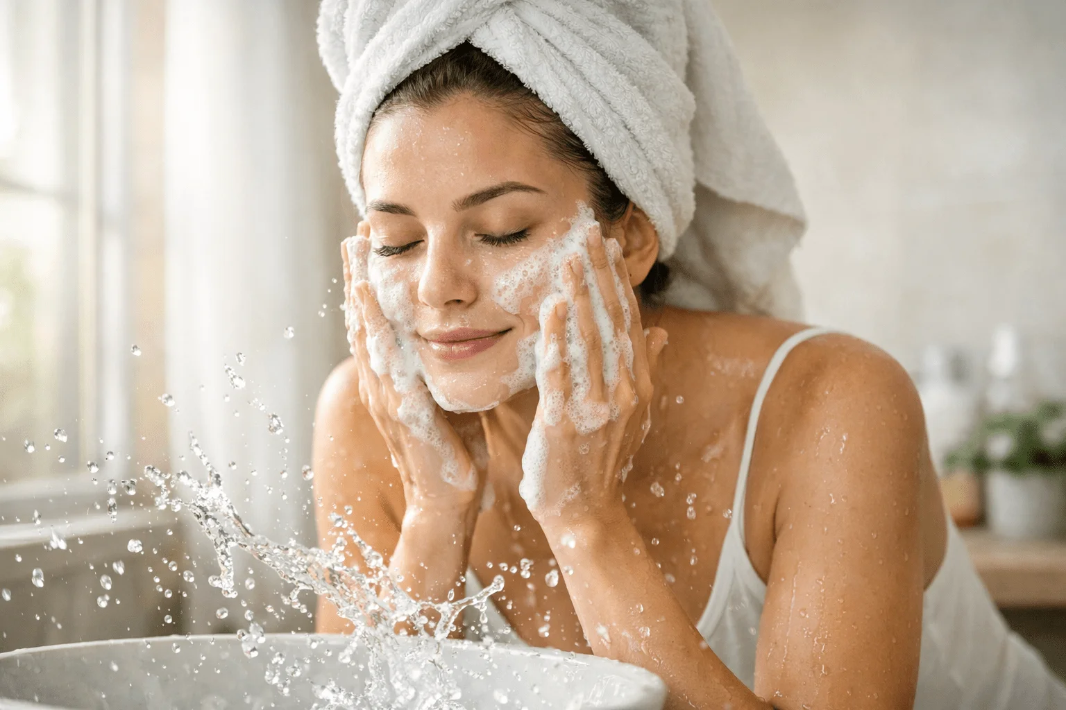 Skin Glow Formula: The Complete Science-Backed Guide to Naturally Radiant Skin 5 Gentle face cleansing routine for clear and glowing skin-min