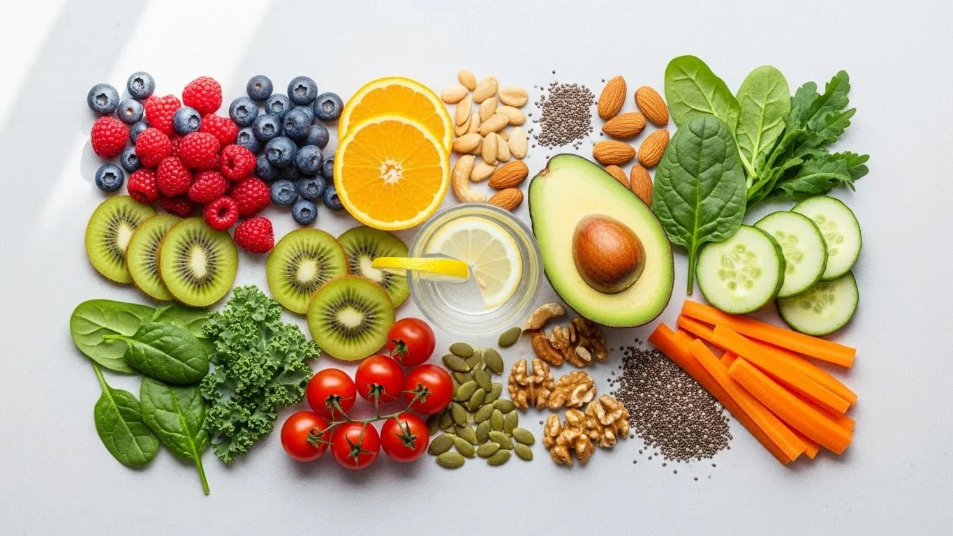 Blemish Free Skin: The Complete Guide to Naturally Clear, Healthy, and Radiant Skin 8 Healthy diet foods that support blemish free skin-min