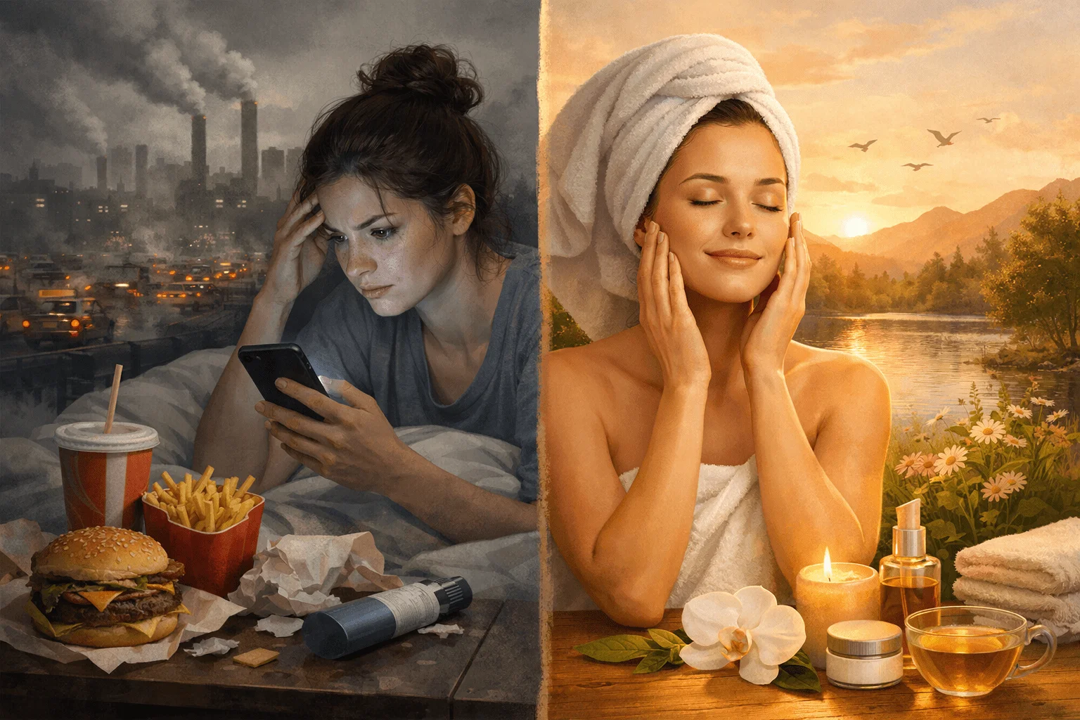 Healthy Clear Skin: The Complete Guide to Naturally Radiant, Balanced, and Problem-Free Skin 3 Modern lifestyle factors affecting healthy clear skin