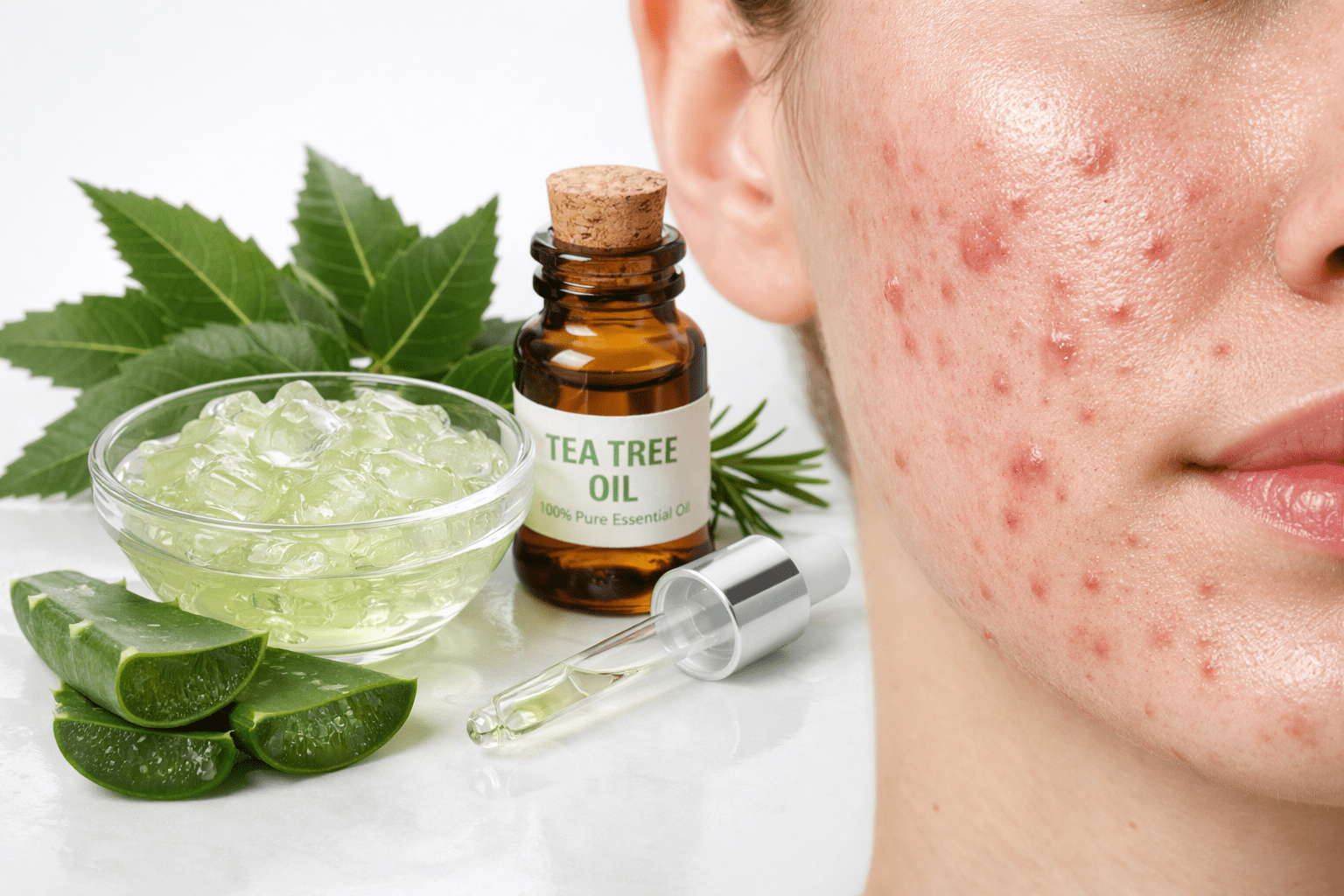 Natural Face Care: The Complete Guide to Healthy, Glowing Skin Naturally 9 Natural face care remedies for acne and pimples-min