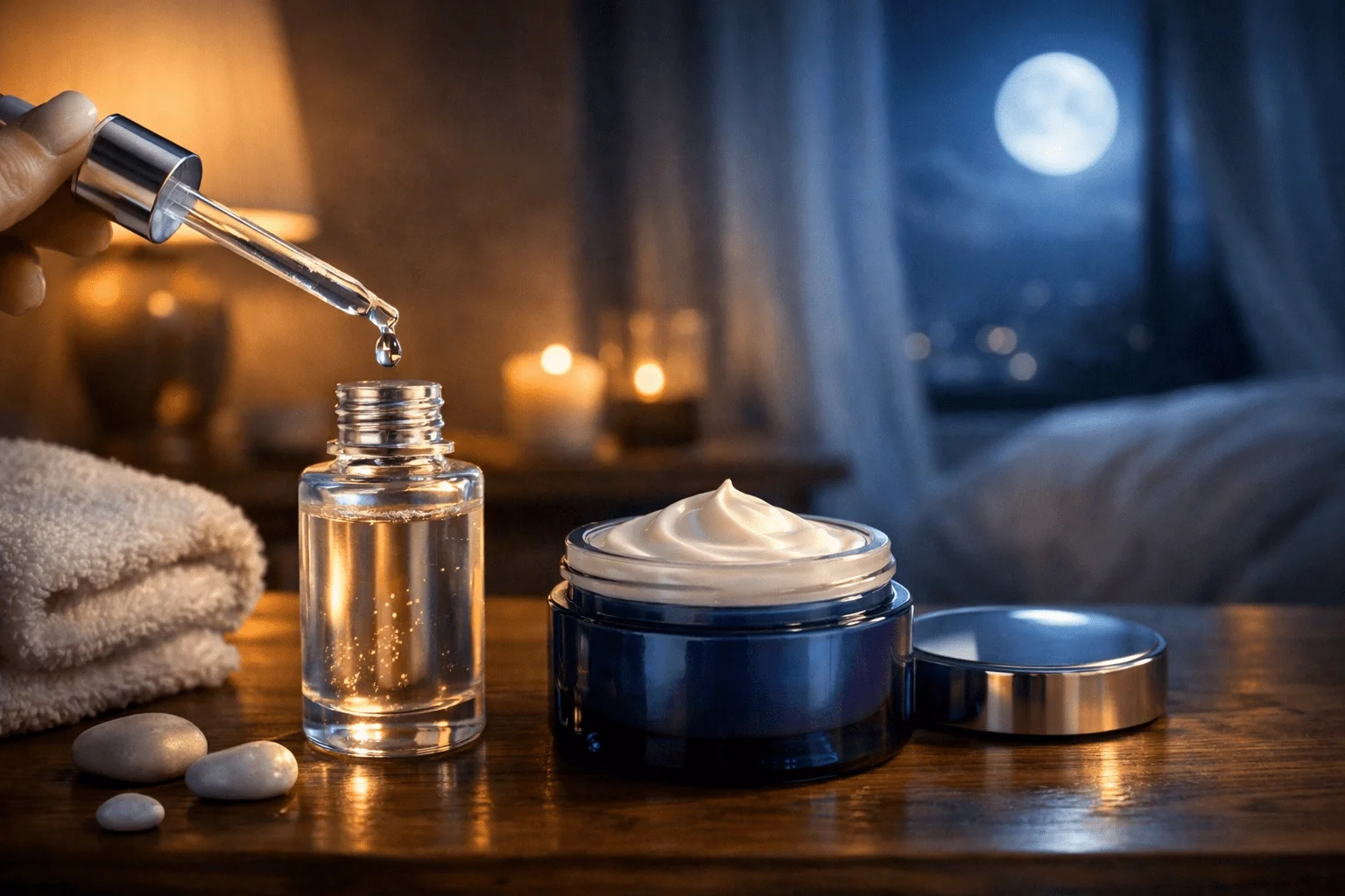 Skin Glow Formula: The Complete Science-Backed Guide to Naturally Radiant Skin 10 Night skincare routine supporting skin repair and glow-min