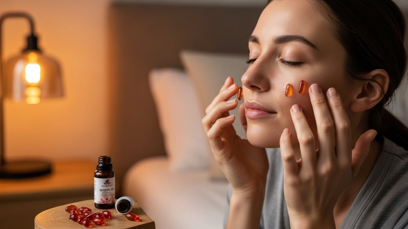 Natural Face Care: The Complete Guide to Healthy, Glowing Skin Naturally 8 Nighttime natural face care routine for skin repair and glow-min