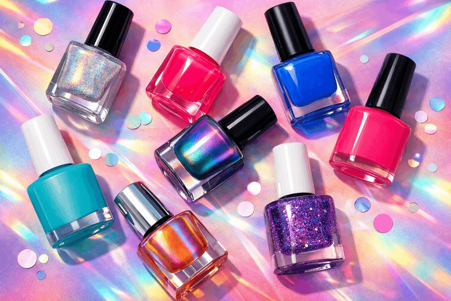 24 Best Nail Polish Gifts for Every Style & Mood 5 Trendy nail polish gift ideas with holographic and chrome finishes