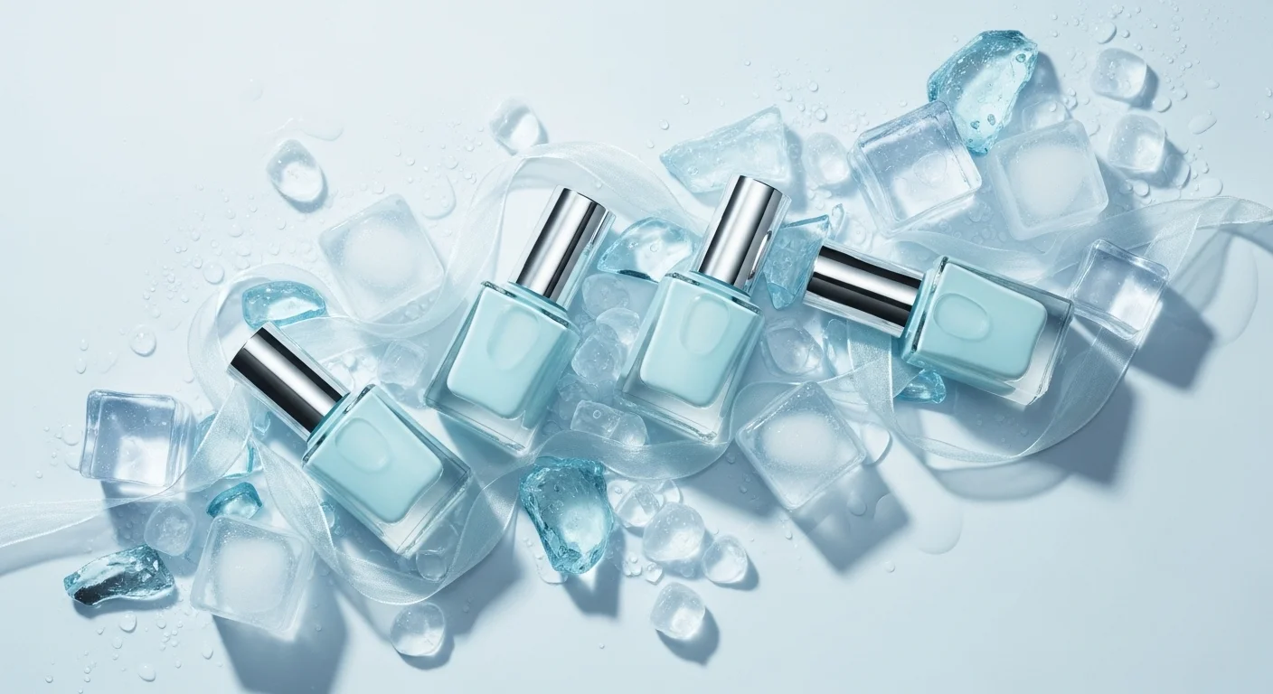 22 Icy Blue Nails Styles Everyone’s Saving Right Now 2 icy blue nails glossy finish trendy manicure close up