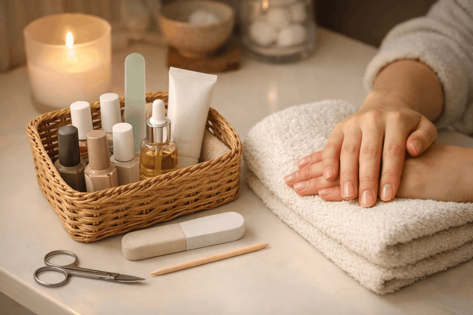 21 Nail Care Gift Basket Ideas Everyone Will Love 3 At-home manicure nail care gift basket for everyday use