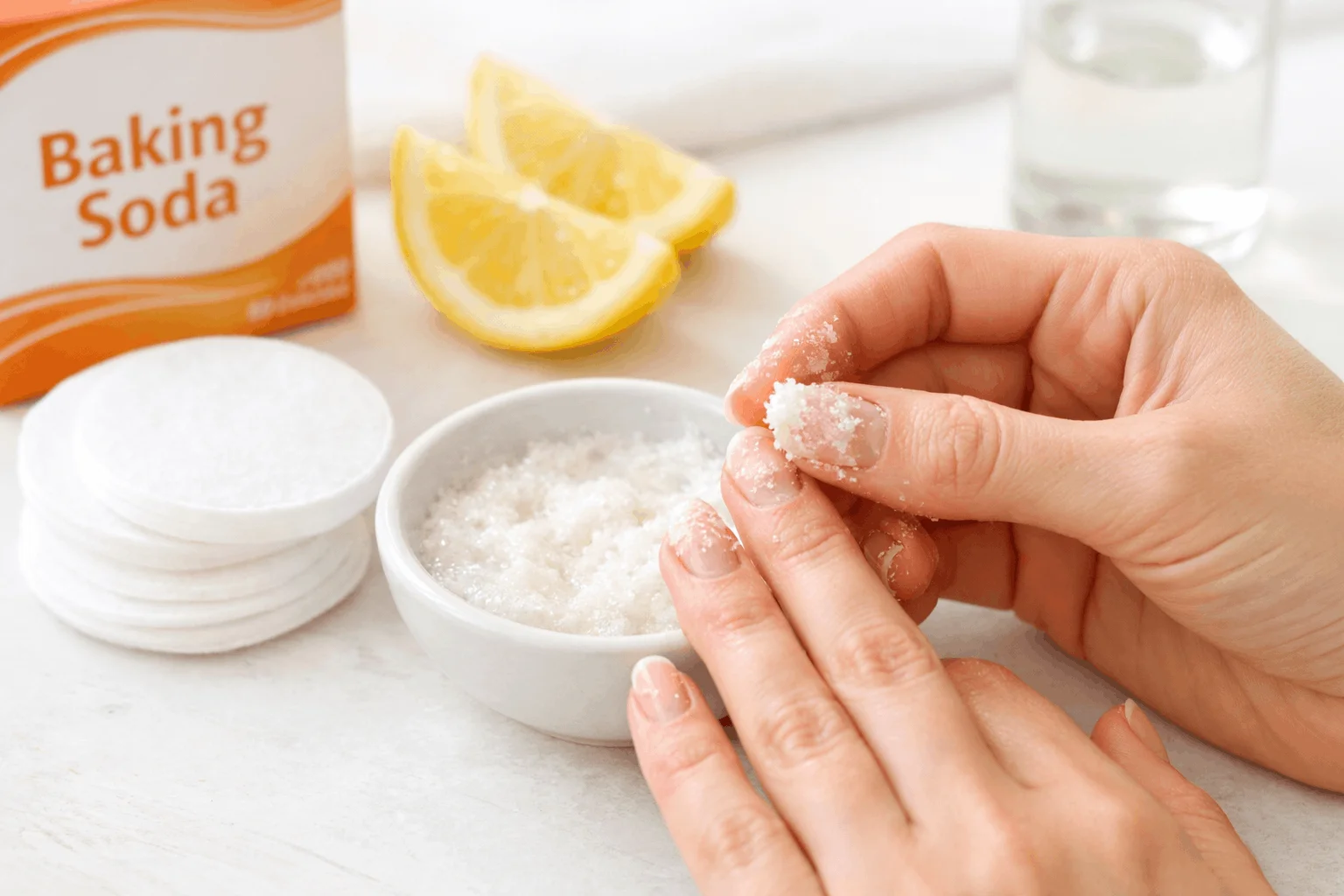 21 Easy DIY Nail Polish Remover Solutions for Nails 6 Baking soda and lemon DIY natural nail polish remover