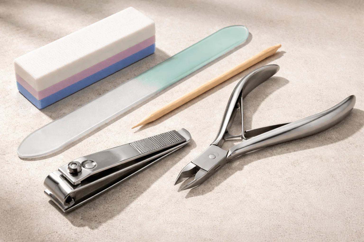 23 Nail Supply List for Beginners for Clean, Pretty Nails 2 Basic nail care tools for beginners including clippers and nail file