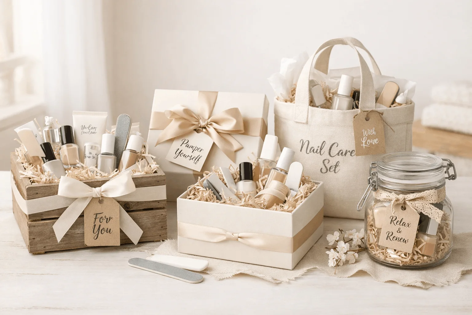21 Nail Care Gift Basket Ideas Everyone Will Love 6 Beautifully packaged nail care gift baskets for presentation