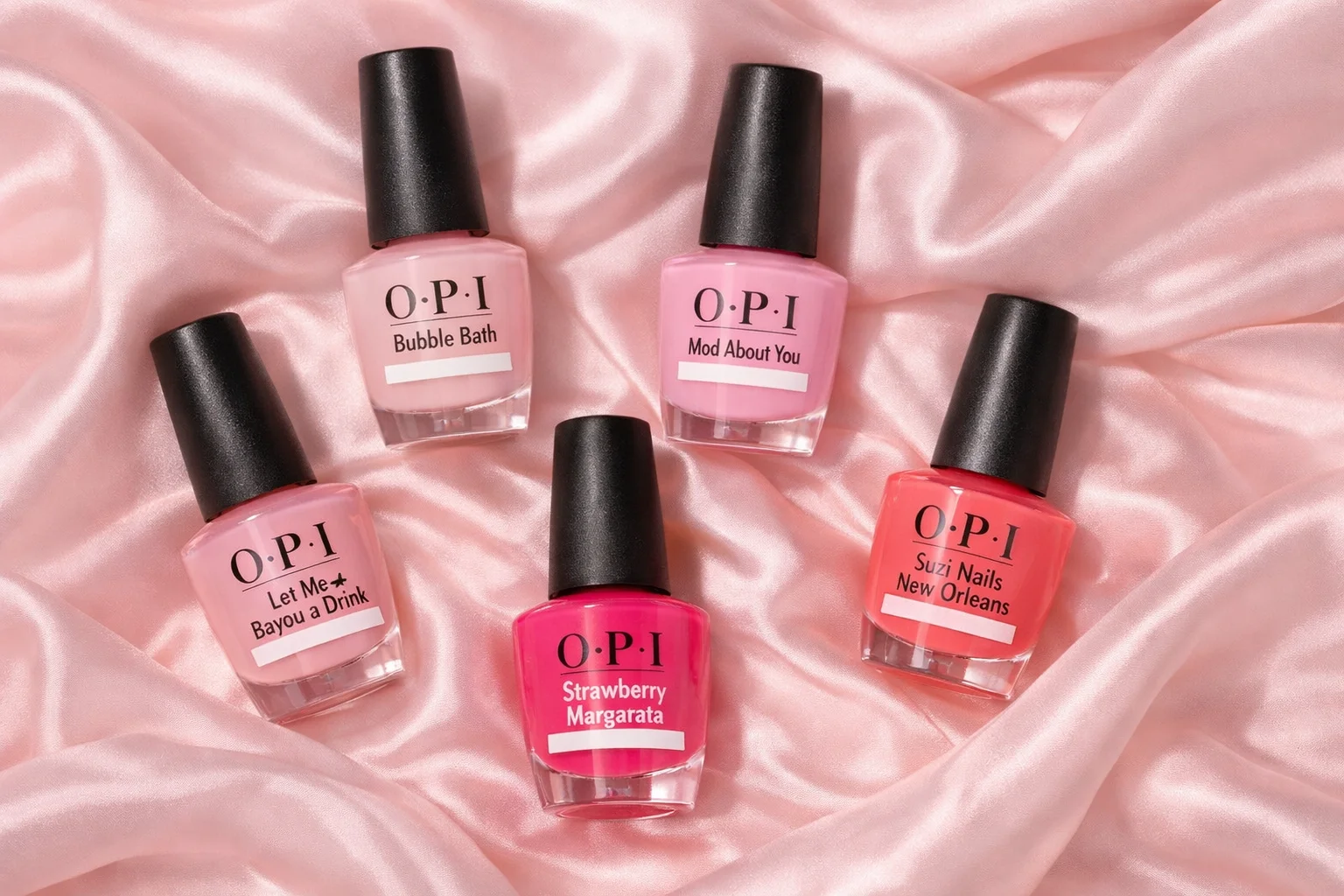 20 Best OPI Pink Nail Polish Ideas for Trendy Nails 4 Best OPI pink nail polish top shade collection display