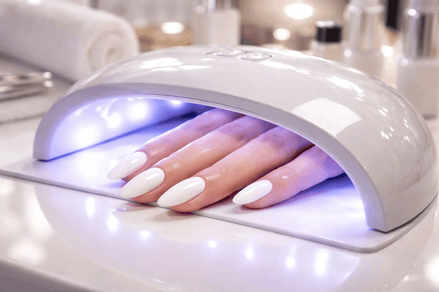 21 Best White Nail Polish Picks for Every Skin Tone 6 Best white gel nail polish glossy salon finish