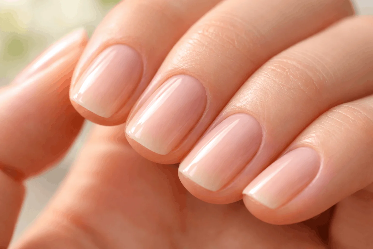 23 Nail Growth Serum Recipes for Long, Healthy Nails 2 Close up of healthy hydrated nails showing nail growth improvement