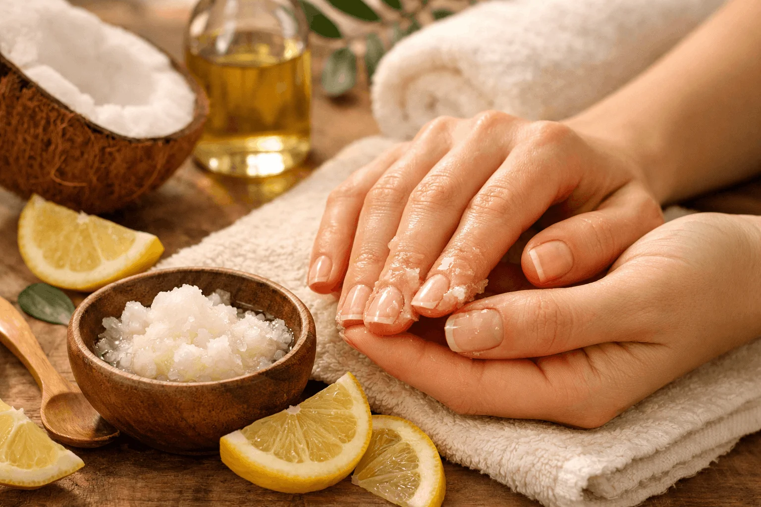 21 Easy DIY Nail Polish Remover Solutions for Nails 9 Coconut oil and lemon natural nail polish remover