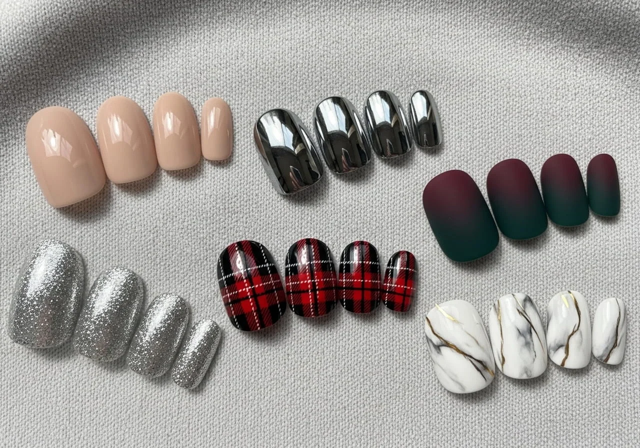 24 January Nails Designs Perfect for Winter Vibes 10 Collection of January nails winter designs inspiration