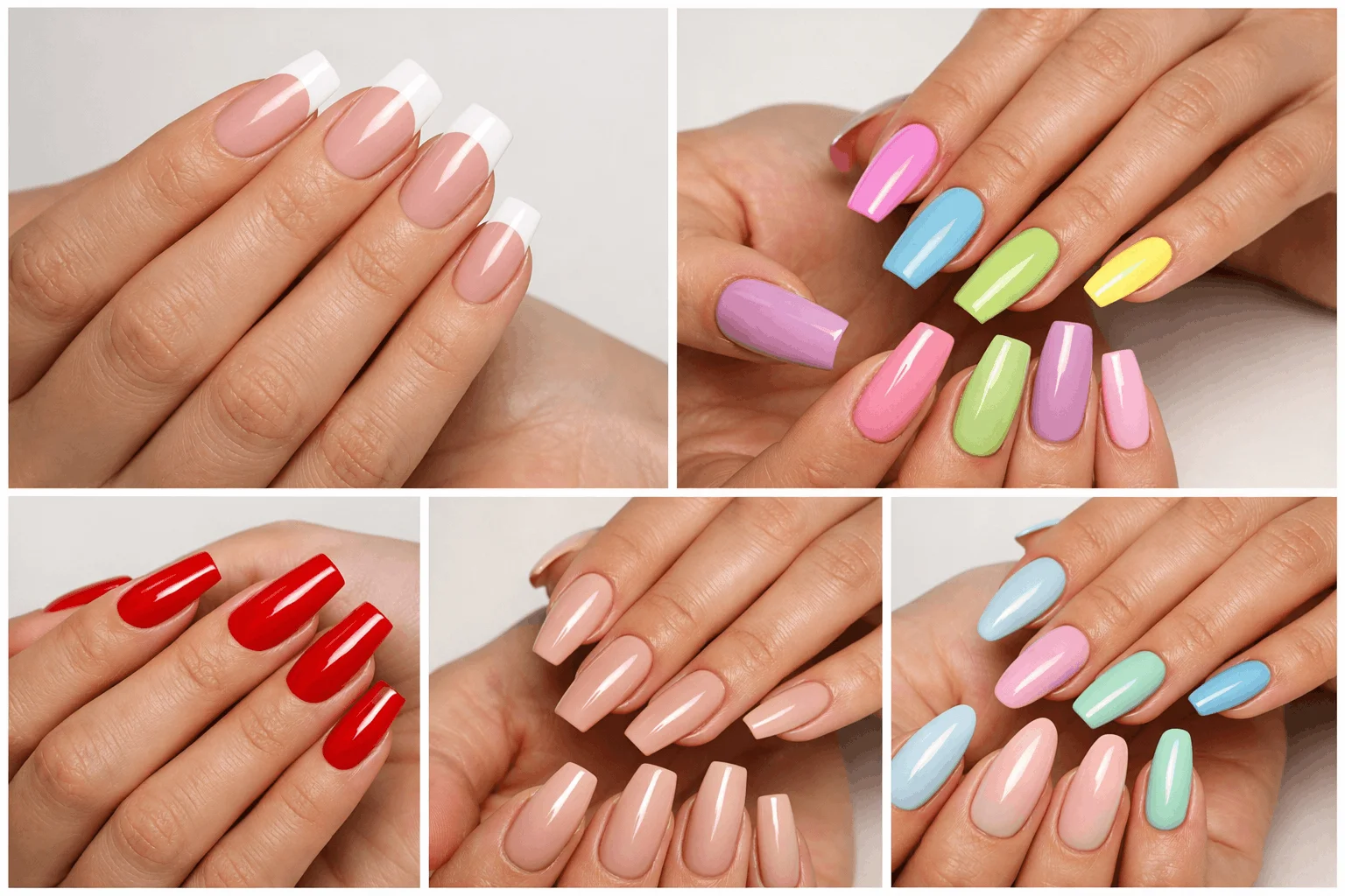 22 Facts That Explain What Are Acrylic Nails 5 Different types of acrylic nails styles and shapes