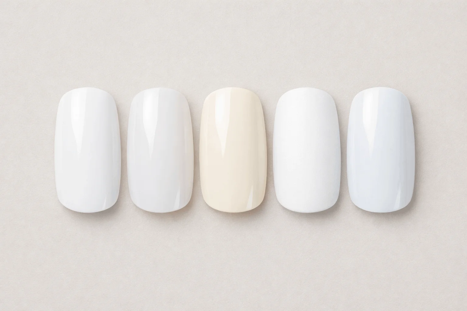 21 Best White Nail Polish Picks for Every Skin Tone 3 Different types of white nail polish shades and finishes