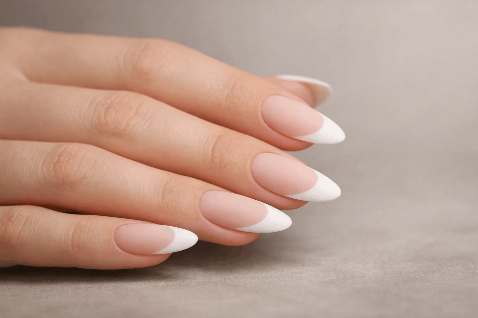 21 White French Tip Nails That Look Clean & Chic 8 Matte white french tip nails with soft finish