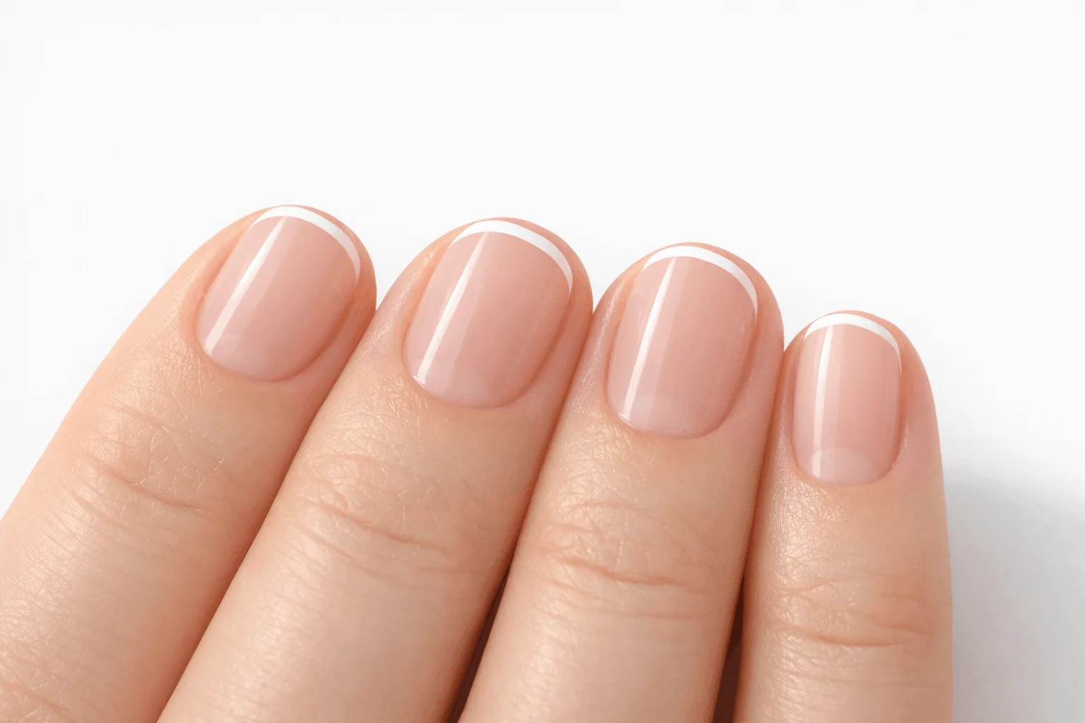 21 White French Tip Nails That Look Clean & Chic 7 Micro white french tip nails minimalist style