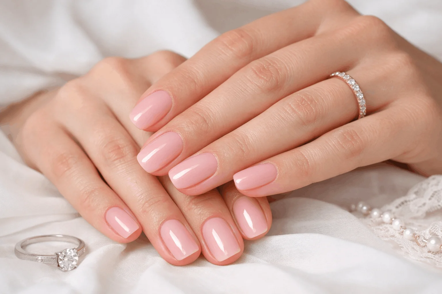 20 Best OPI Pink Nail Polish Ideas for Trendy Nails 2 OPI Bubble Bath soft pink manicure for everyday elegance
