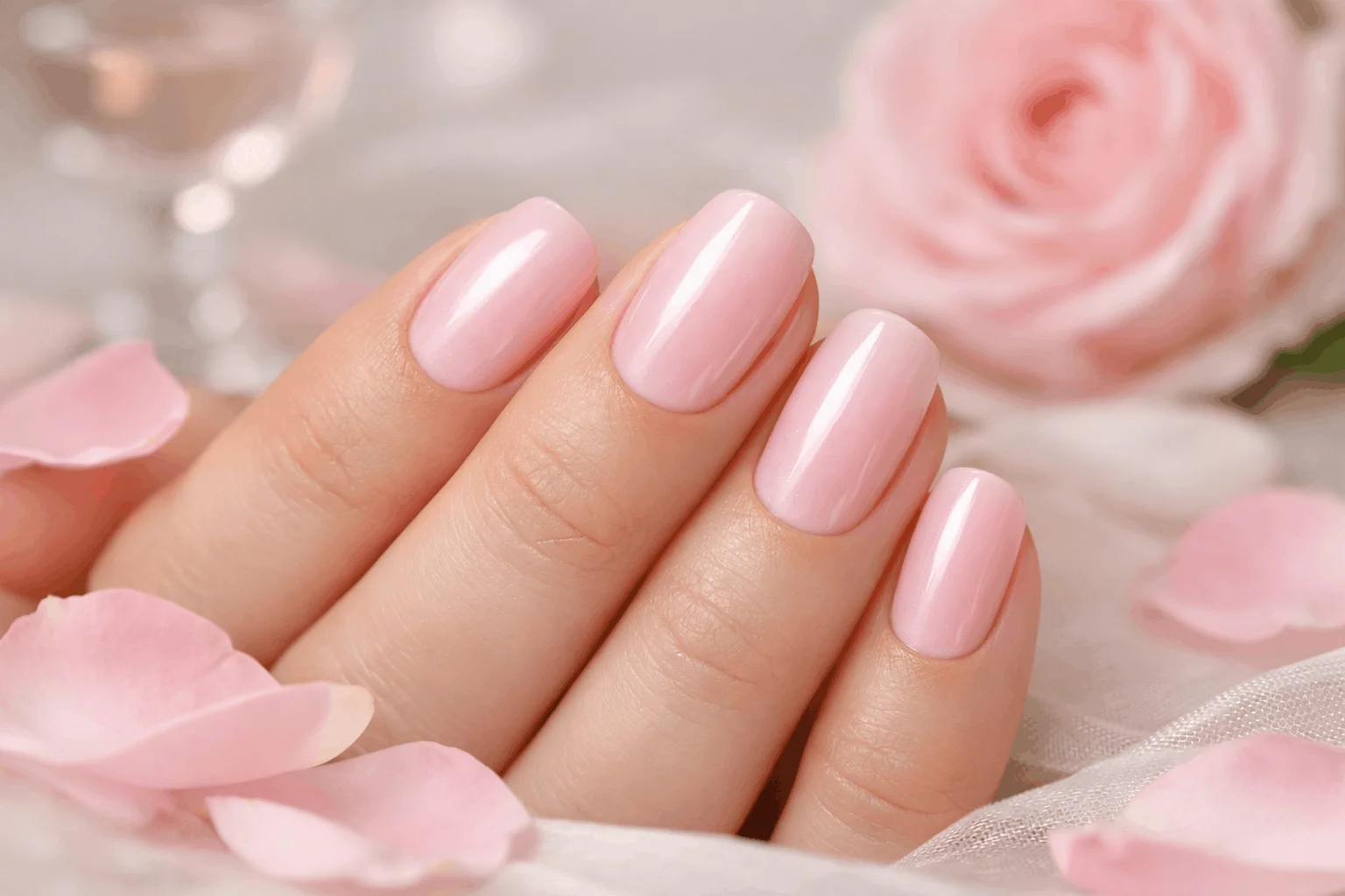 20 Best OPI Pink Nail Polish Ideas for Trendy Nails 5 OPI blush pink manicure for bridal and romantic look