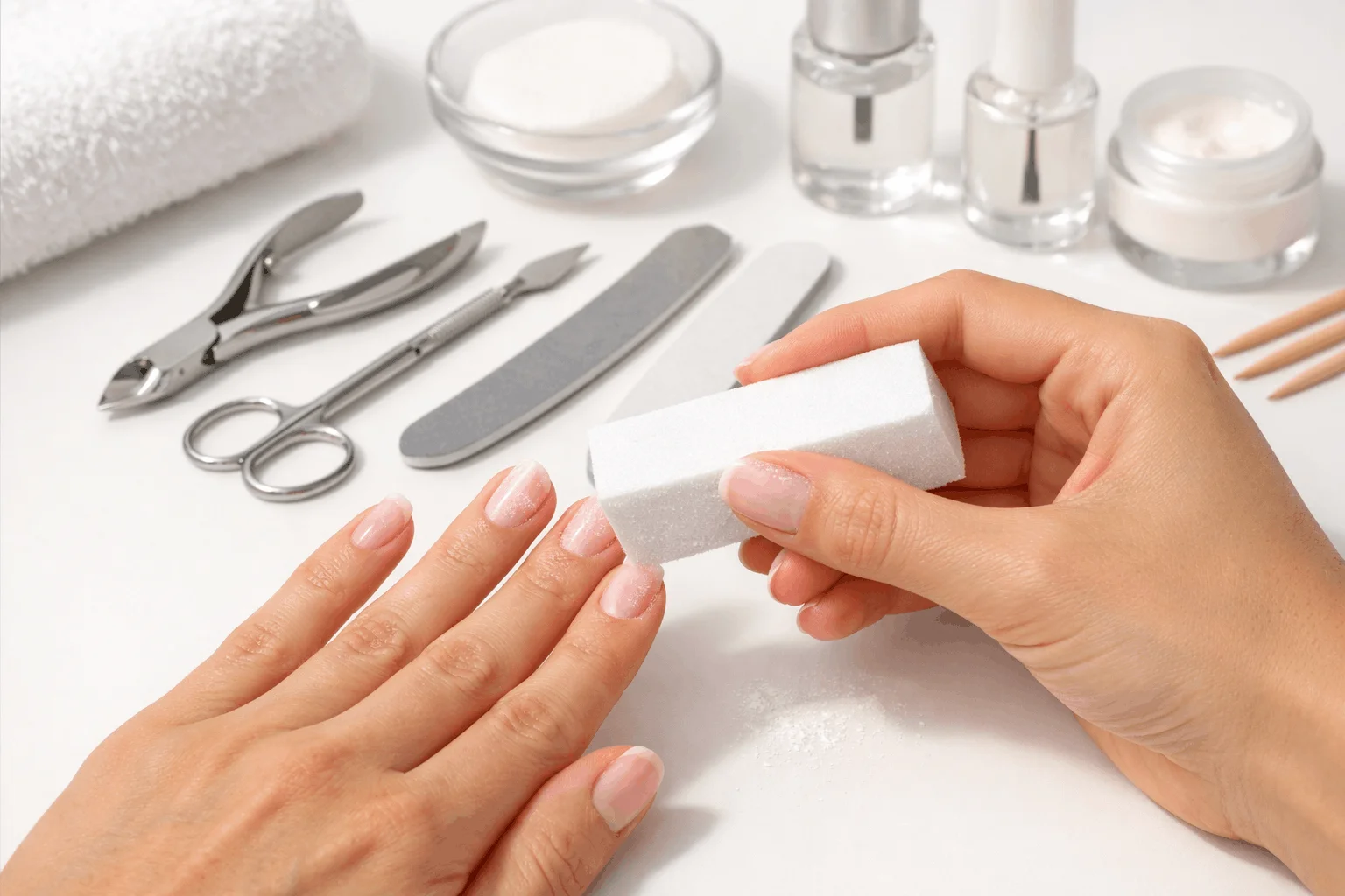 21 Easy DIY Nail Polish Remover Solutions for Nails 8 Using nail buffer to remove nail polish naturally