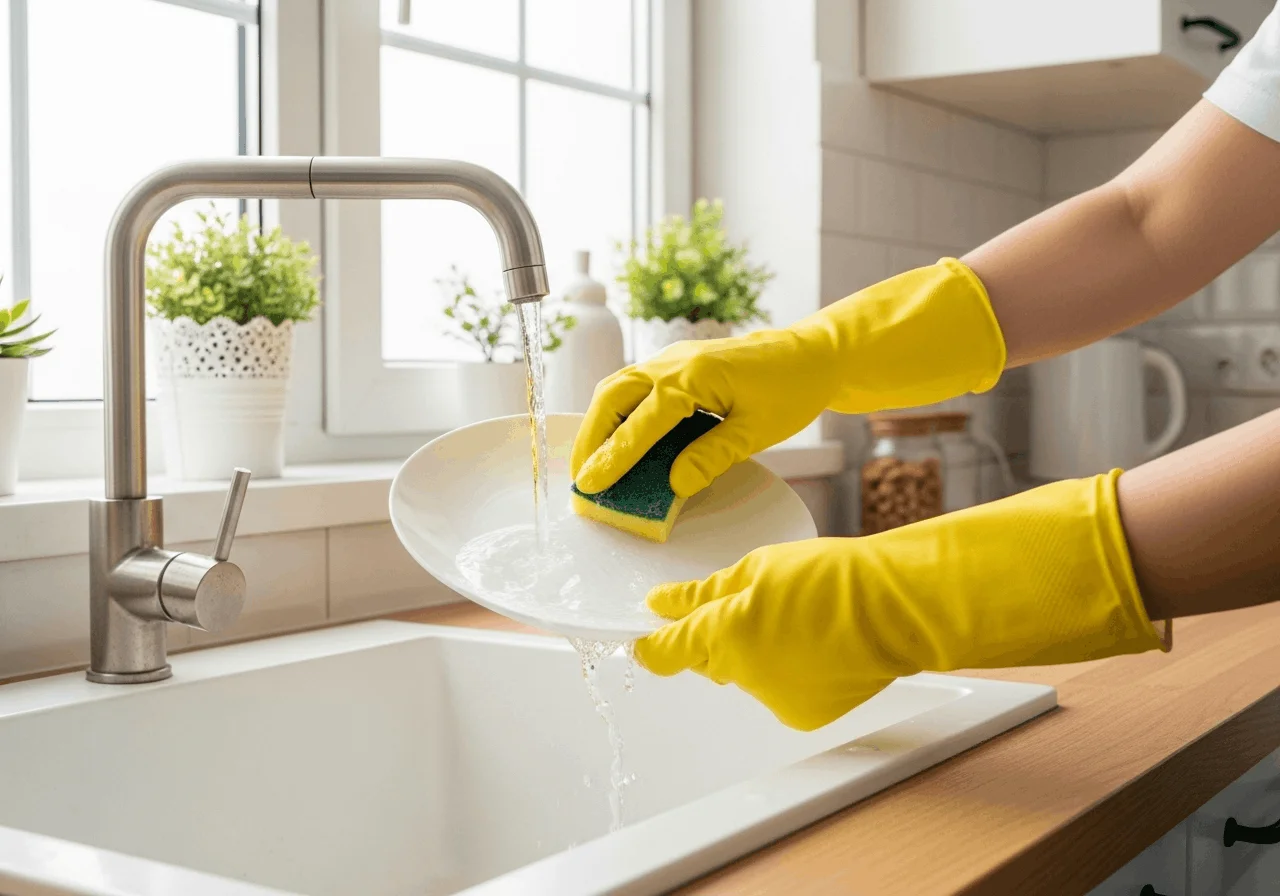 21 Ways to Strengthen Damaged Nails After Acrylic Fast 5 Wearing gloves to protect weak nails during household chores