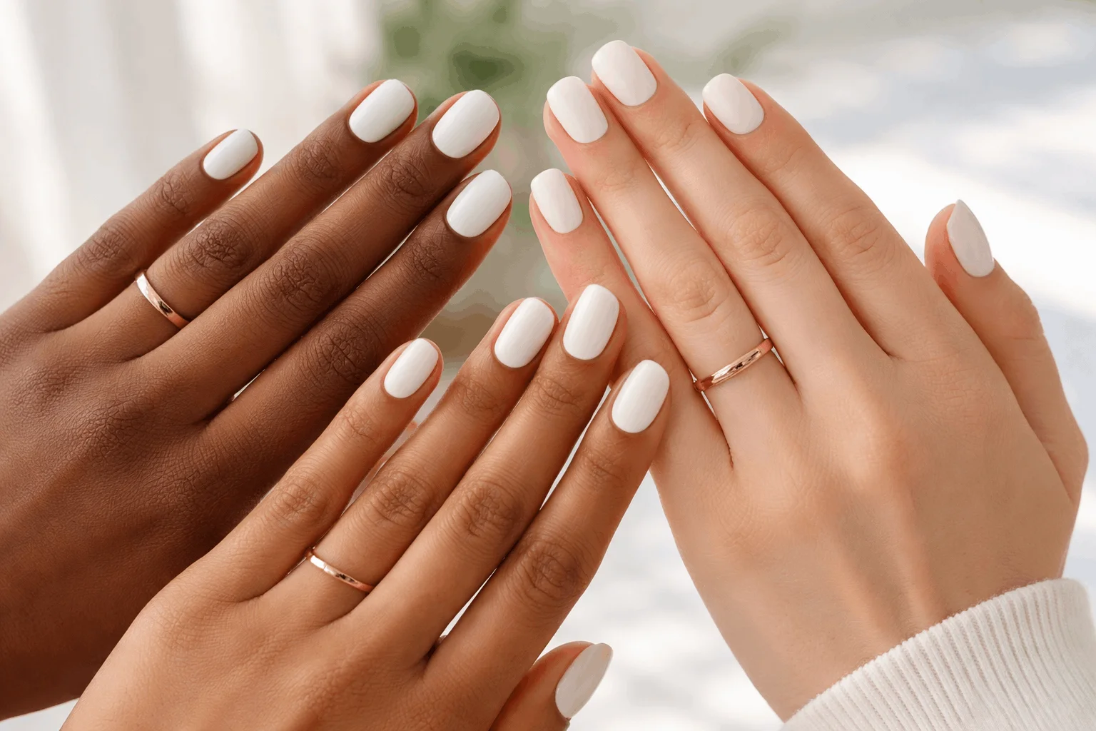 21 Best White Nail Polish Picks for Every Skin Tone 2 White nail polish looks flattering on all skin tones