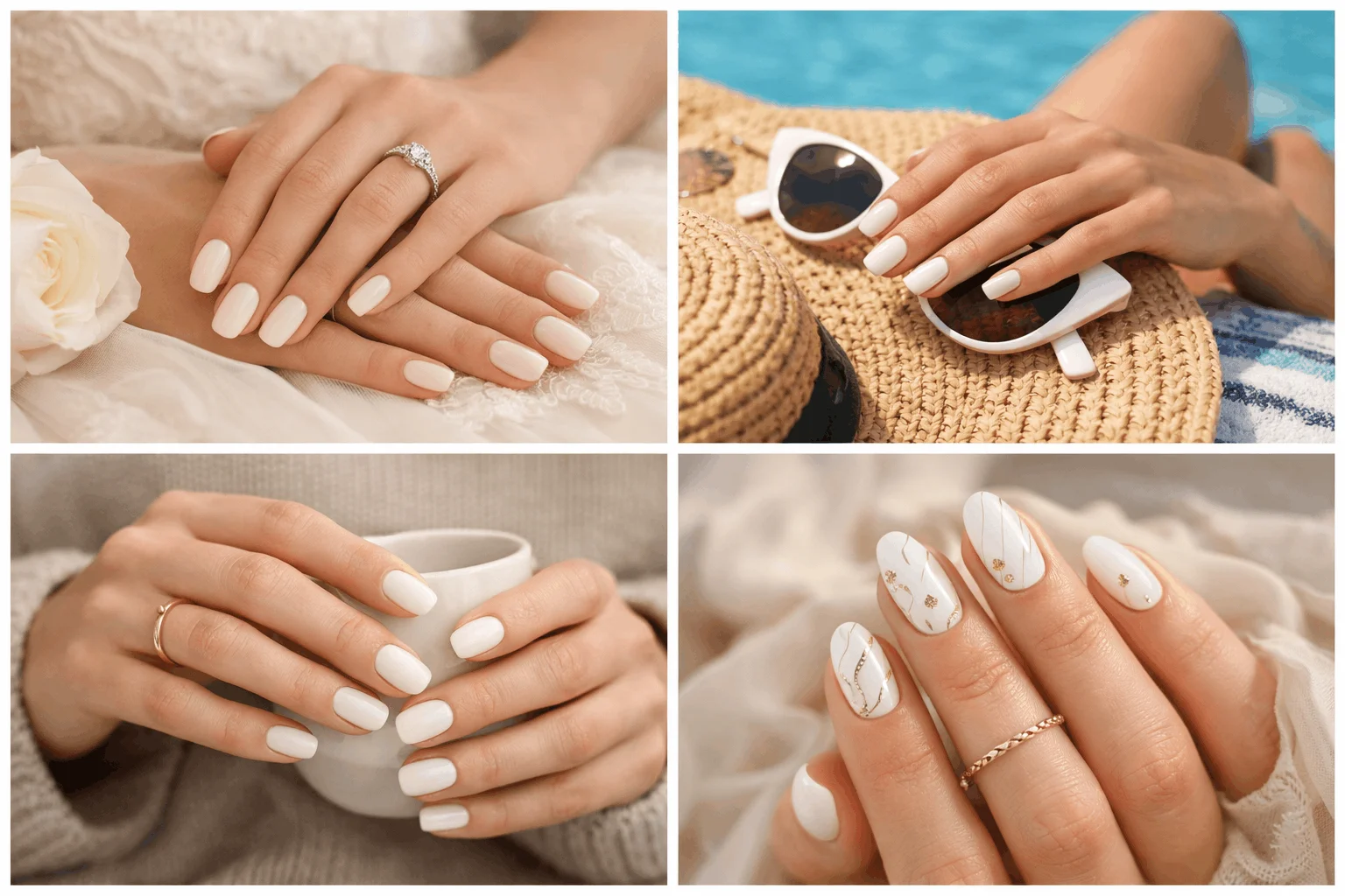 21 Best White Nail Polish Picks for Every Skin Tone 6 White nail polish styles for weddings, summer, and everyday wear