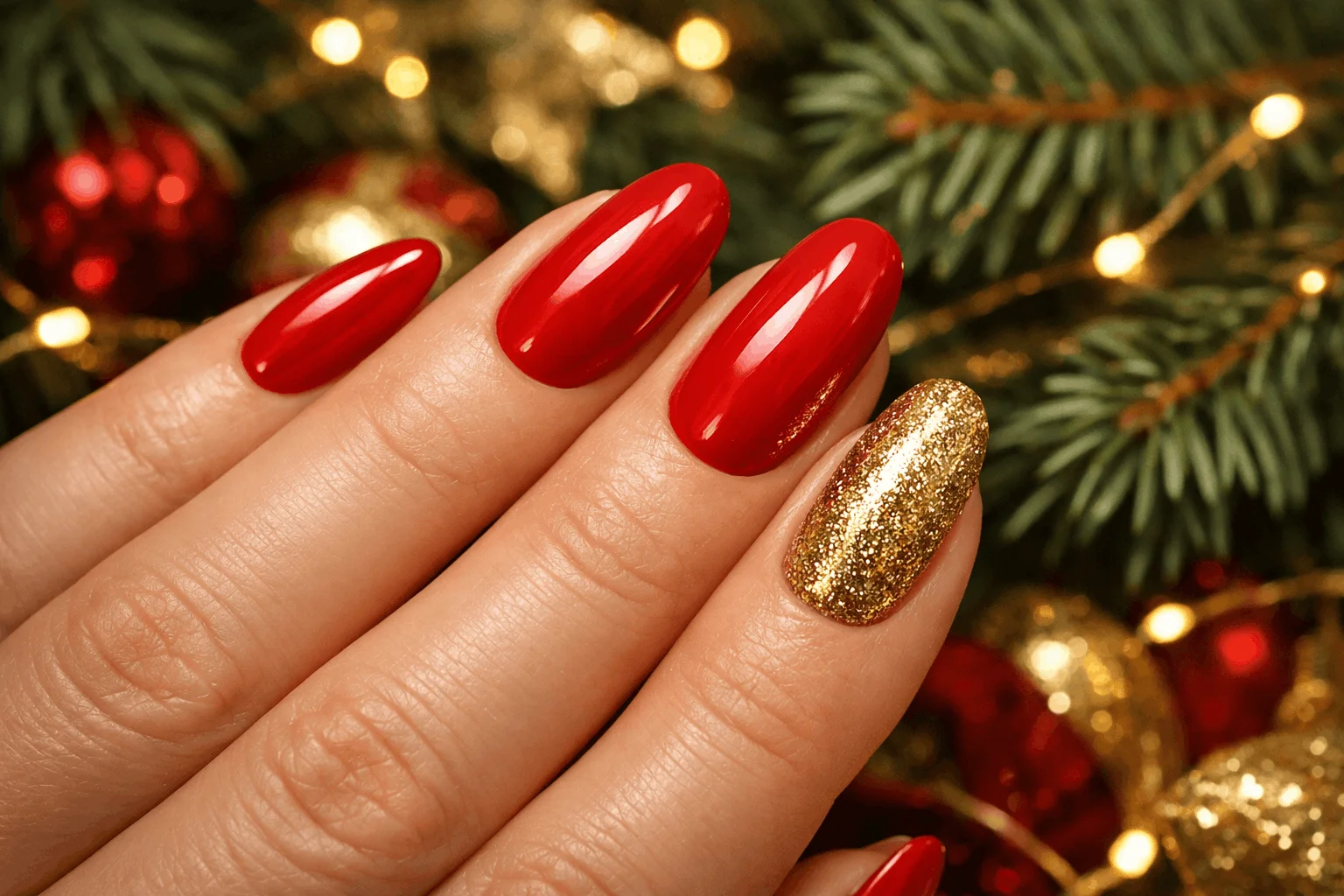 22 December Nails Trends for Holiday Perfection 3 classic red december nails holiday manicure