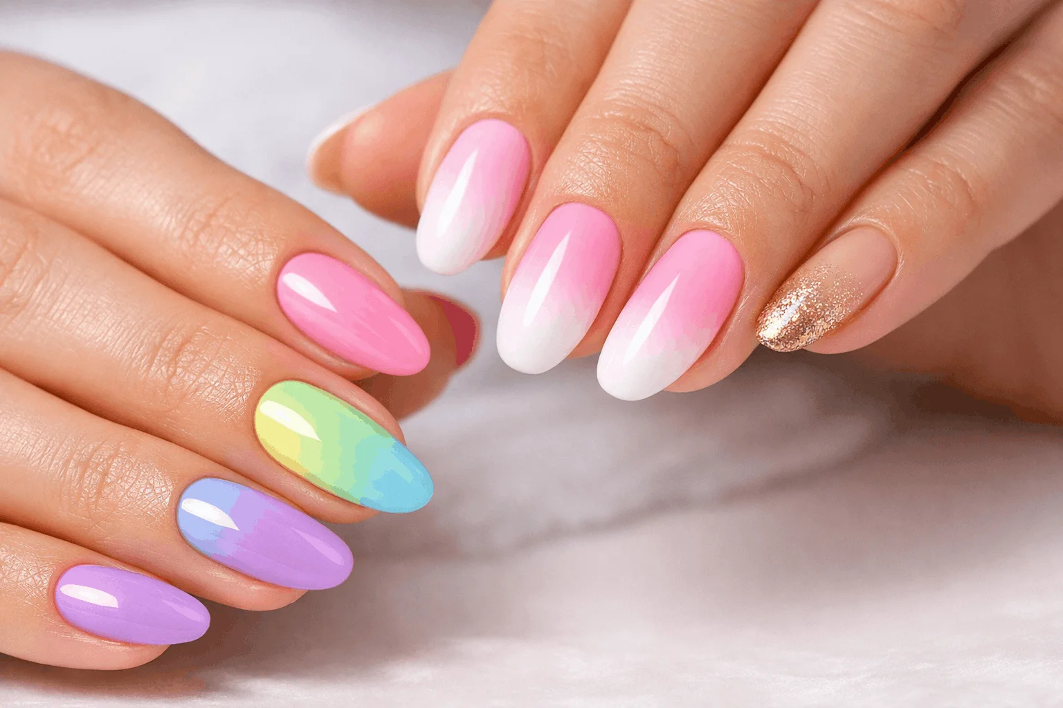 22 Stunning Tips for What Color Should I Paint My Nails 10 creative ombre and multicolor nail color ideas