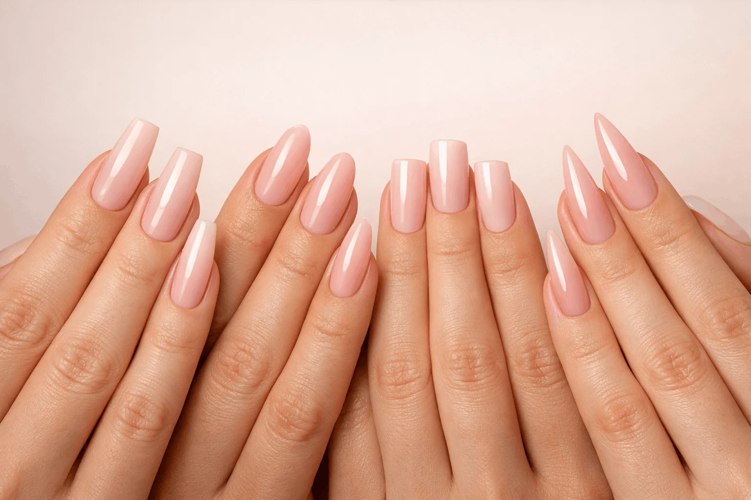 22 Facts That Explain What Are Acrylic Nails 6 different acrylic nail shapes coffin almond stiletto