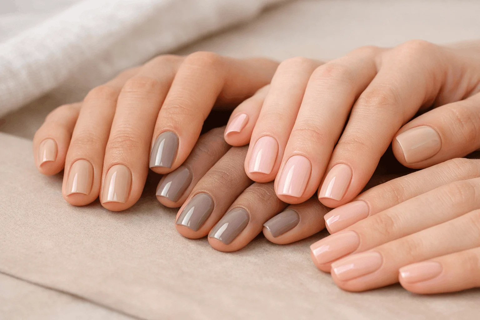 24 Best OPI Nail Polish Colors That Never Fade 8 neutral everyday manicure featuring popular OPI nude nail shades