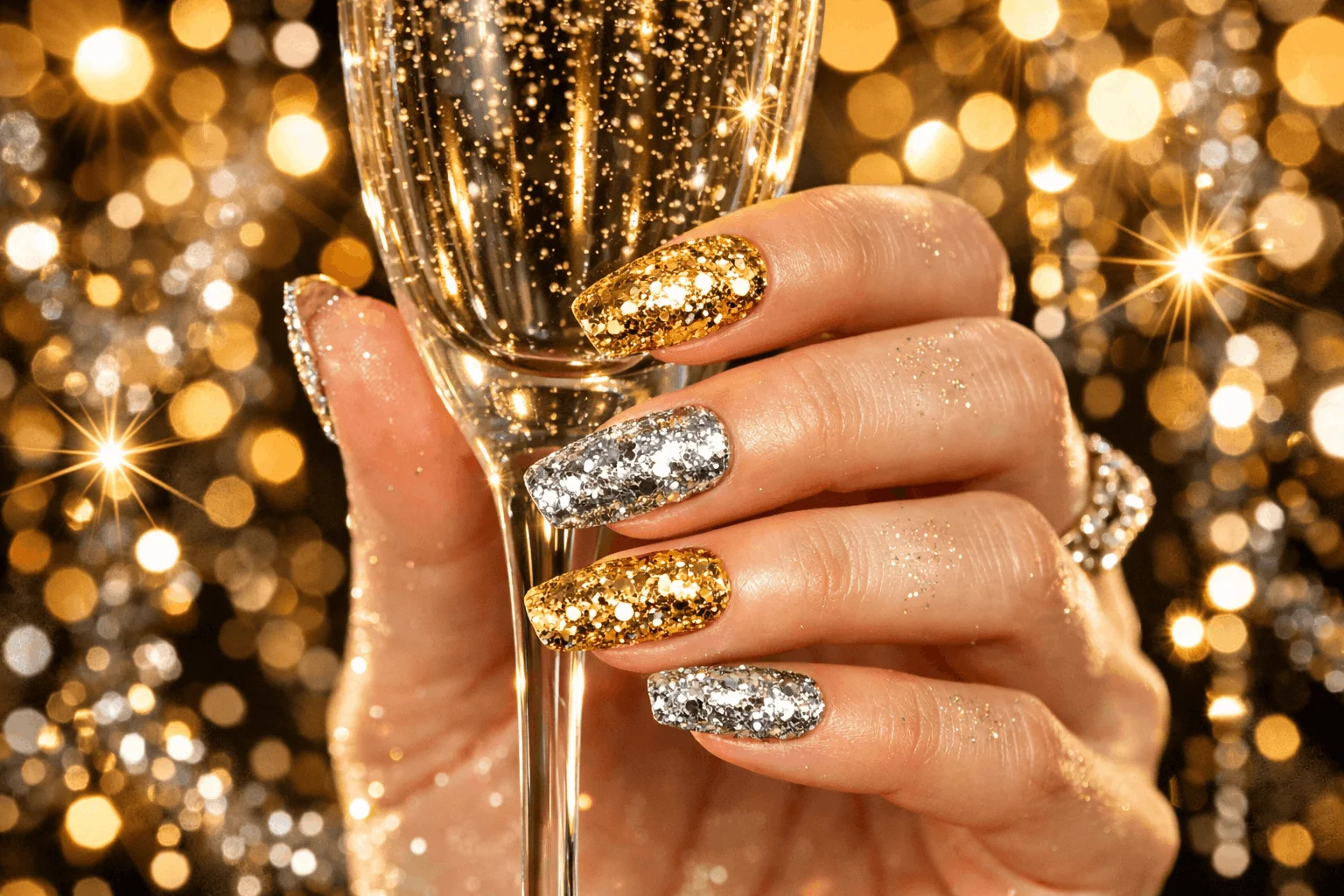 22 December Nails Trends for Holiday Perfection 10 new year glitter december nails party manicure