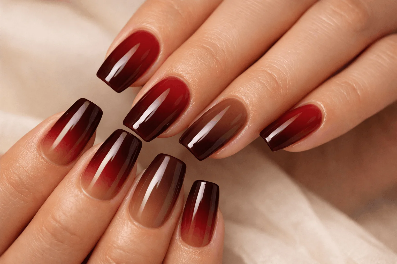 15 Cherry Mocha Nails Perfect for Any Season 7 Cherry mocha gel nails with high shine finish