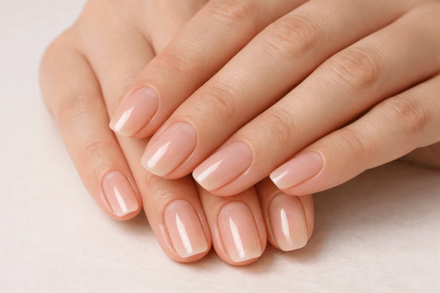 15 Elegant Nails That Elevate Your Style Instantly 2 Classic nude elegant nails with glossy finish
