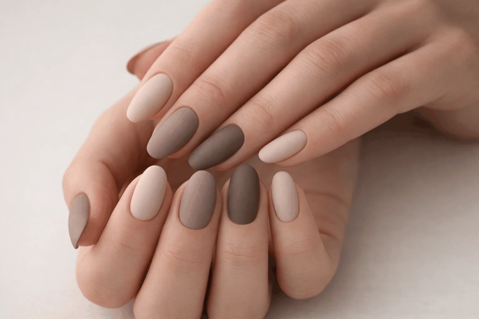 15 Elegant Nails That Elevate Your Style Instantly 7 Matte neutral elegant nails in beige tones